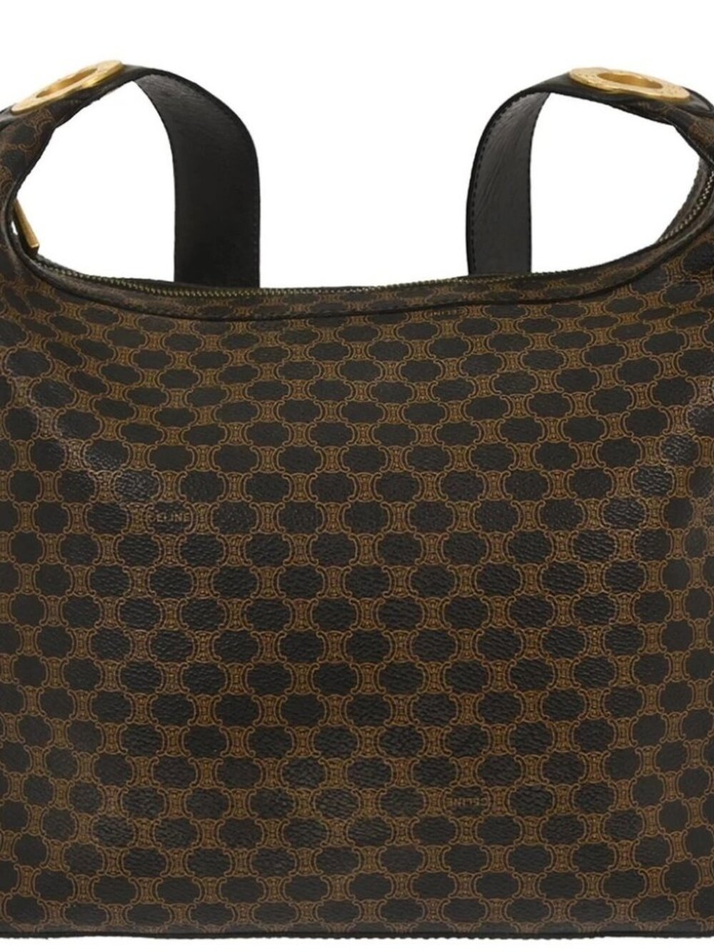 Celine Black PVC Macadam Shoulder Bag MC97/2 136267